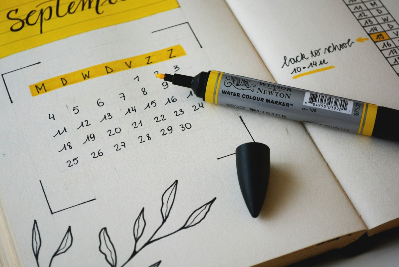 Calendario con fecha marcada para iniciar el cese del consumo